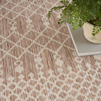 Nourison Positano Indoor/Outdoor Beige 8' X 10' Area Rug, Easy Cleaning, Non Shedding, Bed Room, Living Room, Dining Room, Backyard, Deck, Patio (8X10)