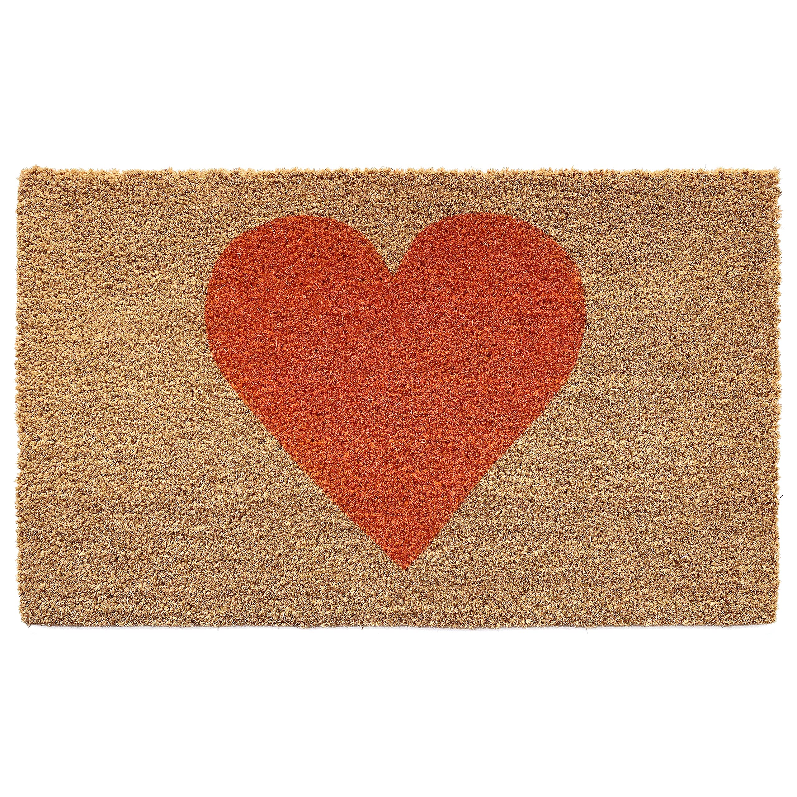 Calloway Mills Madison Heart Doormat (Orange, 24' X 36')