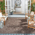 Safavieh Courtyard Collection 6'7' X 9'6' Brown / Ivory Cy8680 Indoor-Outdoor Waterproof Easy-Cleaning Patio Backyard Mudroom