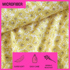 Betsey Johnson - Twin Bed Sheets, Soft & Lightweight Bedding, Fade & Wrinkle Resistant (Sunflower Field Yellow, Twin)