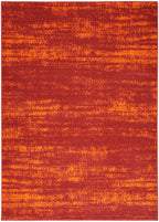 Nourison Essentials Indoor/Outdoor Solid Abstract Red 6' X 9' Area Rug, Easy Cleaning, Non Shedding, Bed Room, Living Room, Dining Room, Backyard, Deck, Patio (6X9)