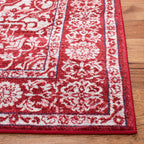 Safavieh Brentwood Collection 4' X 6' Red / Ivory Bnt832Q Medallion Distressed Non-Shedding Living Room Bedroom Accent Rug