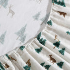 Eddie Bauer - King Sheets, Cotton Flannel Bedding Set, Brushed For Extra Softness, Cozy Home Decor (Deer Hollow, King)