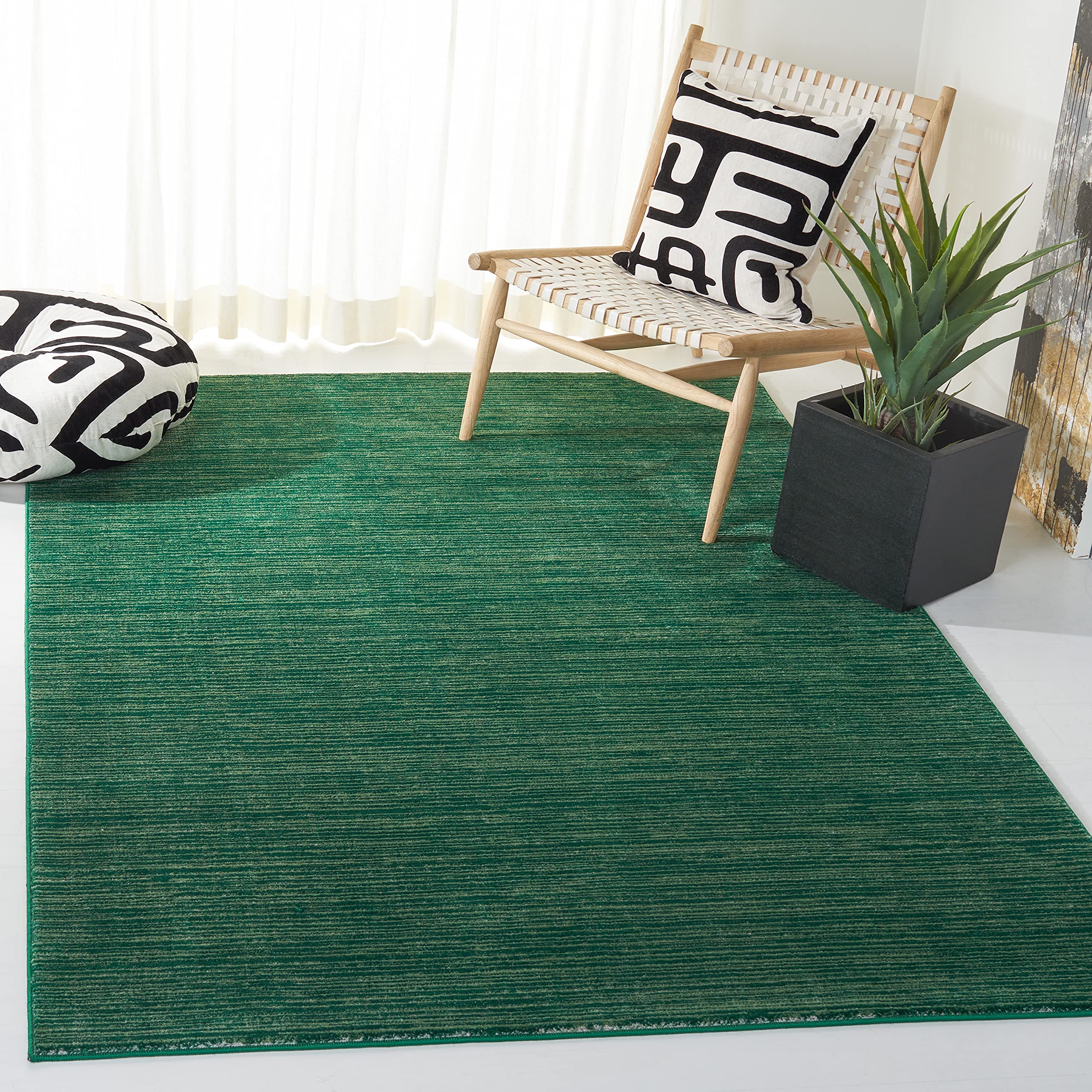 Safavieh Vision Collection X-Large Area Rug - 11 x 15, Dark Green, Modern Ombre Tonal Chic Design, Non-Shedding & Easy Care, I