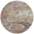 Addison Rugs Indoor/Outdoor Accord Aac34 Multi Washable 8' X 8' Indoor Outdoor Round Rug, Easy Clean, Machine Washable, Non Shedding, Bedroom, Living Room, Dining Room, Kitchen, Patio Rug