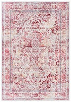 Safavieh Brentwood Collection 3' X 5' Ivory/Red Bnt832C Medallion Distressed Non-Shedding Living Room Bedroom Accent Rug