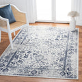 SAFAVIEH Adirondack Collection Area Rug - 8 x 10, Ivory & Navy, Oriental Distressed Design, Non-Shedding & Easy Care, Ideal fo