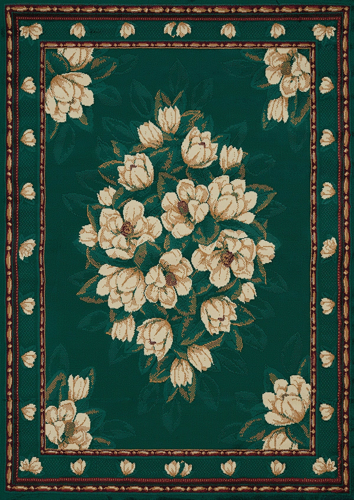 United Weavers 940 37042 912 7 Ft. 10 In. X 10 Ft. 6 In. Manhattan Magnolia Oversize Rug  Hunter