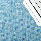 Safavieh Courtyard Collection 5'3' X 7'7' Aqua/Navy Cy8235 Indoor/ Outdoor Patio Backyard Mudroom Area Rug