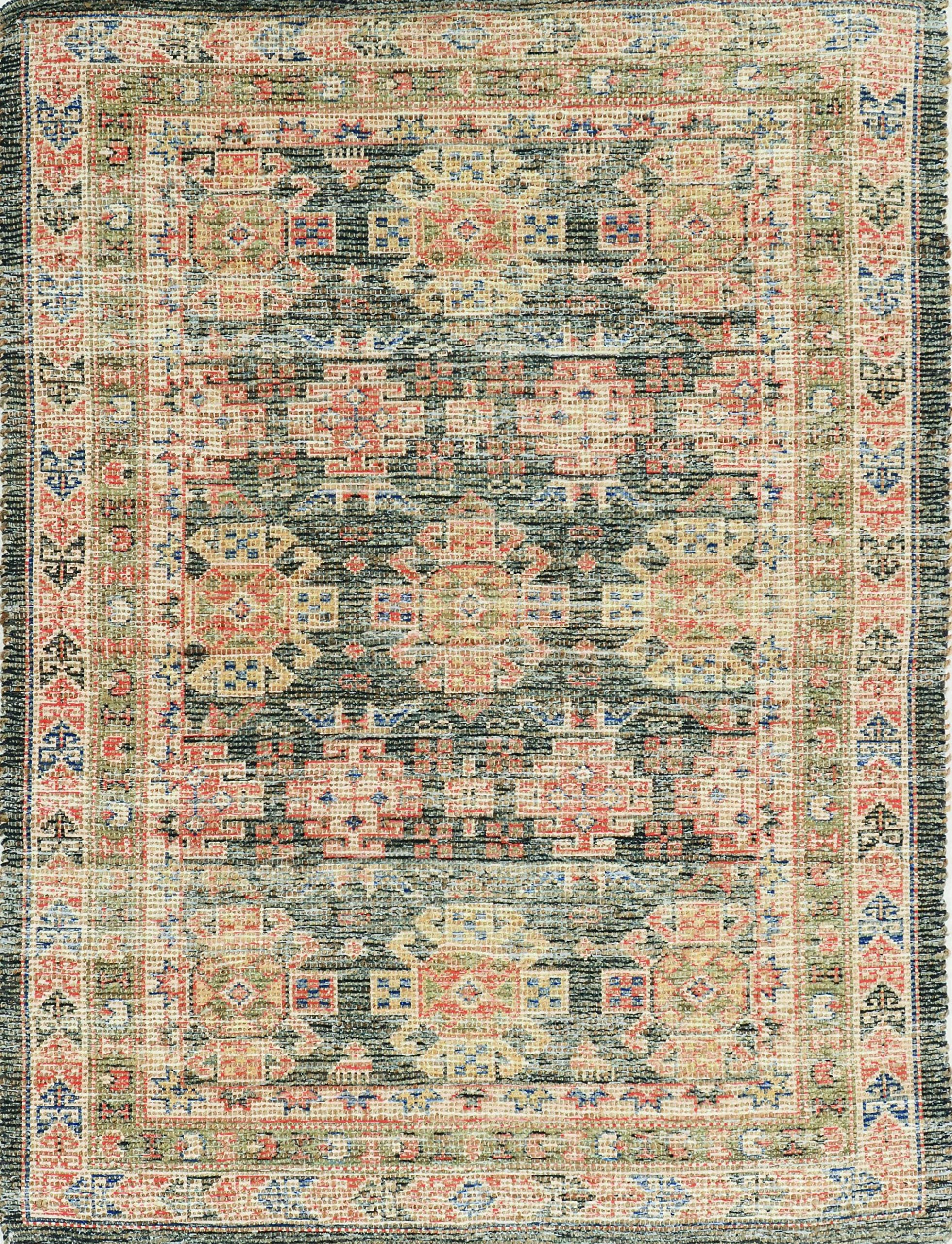 HomeRoots Decor 33 x 53 Jute Charcoal Area Rug