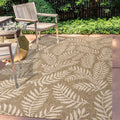 Jonathan Y Smb119A-5 Nevis Palm Frond Indoor Outdoor Area-Rug Coastal Floral Easy-Cleaning Bedroom Kitchen Backyard Patio Non Sh