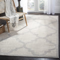 SAFAVIEH Amherst Collection Accent Rug - 3 x 5, Beige & Light Grey, Moroccan Trellis Design, Non-Shedding & Easy Care, Ideal f