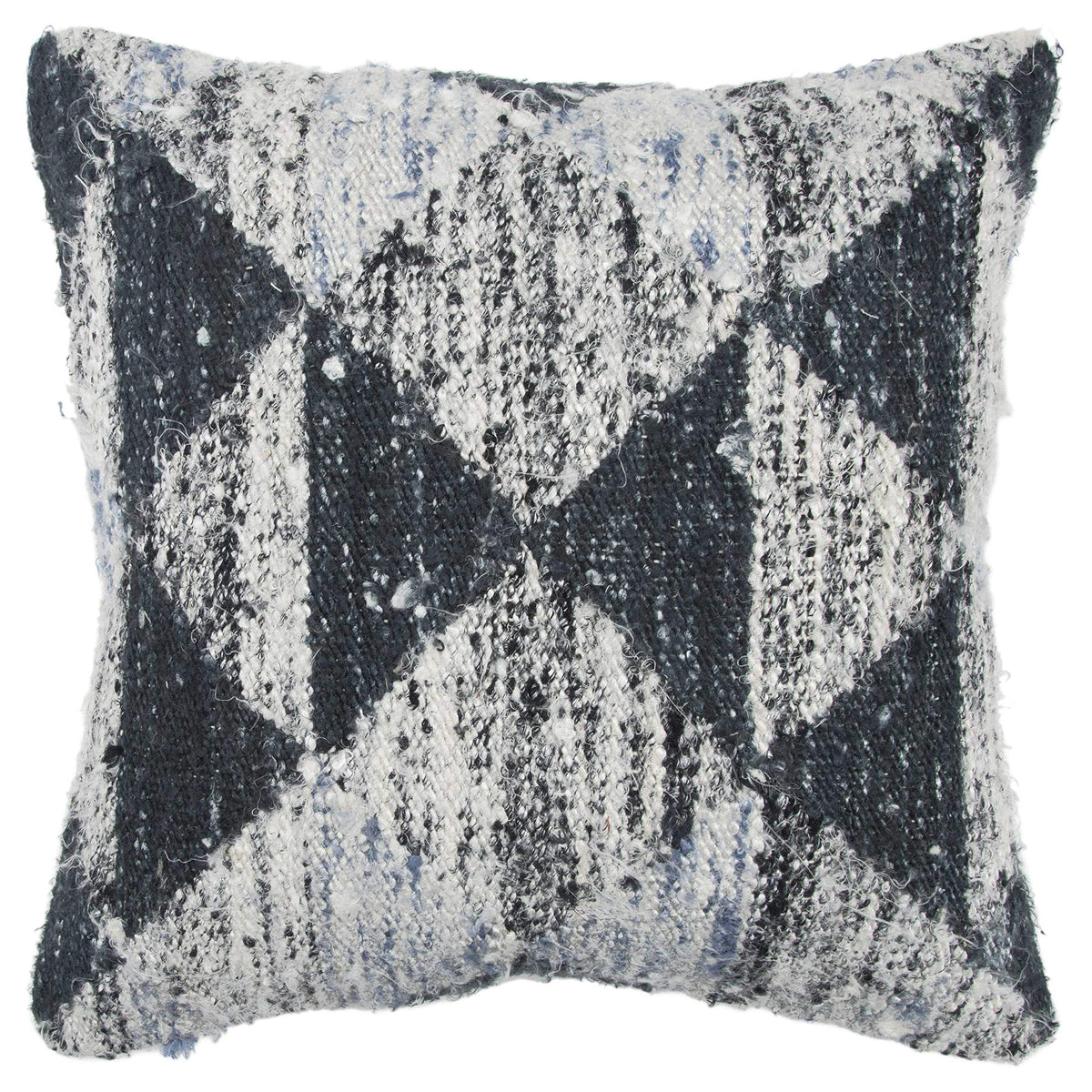 Rizzy Home | T13822 | Poly Fill Decorative Pillow | 20"x20" Light Blue Geometric