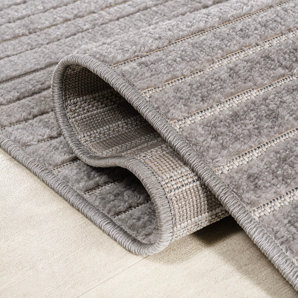 Jonathan Y Scn100A-3 Skagen High-Low Minimalist Curve Geometric Indoor/Outdoor Area Rug, Modern, Contemporary, Geometric, Bohemi