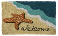 Entryways Starfish Welcome Hand Made Coir Doormat 18 x 30