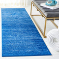 SAFAVIEH Adirondack Collection Runner Rug - 21 x 8, Light Blue & Dark Blue, Modern Ombre Design, Non-Shedding & Easy Care, Ide