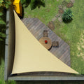Amgo Custom Size 20' X 23' X 30.5' Beige Right Triangle Sun Shade Sail Upf50+ Agtapt8, Order To Make Canopy Awning, 95% Uv Block