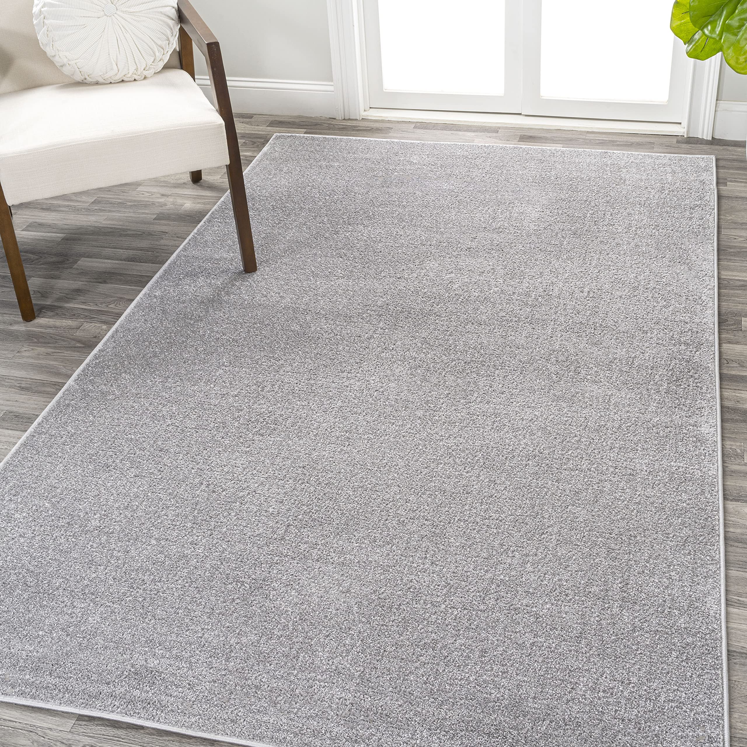 JONATHAN Y SEU100K-5 Haze Solid Low-Pile Indoor Area-Rug Casual Contemporary Solid Traditional Easy-Washing Bedroom Kitchen Livi