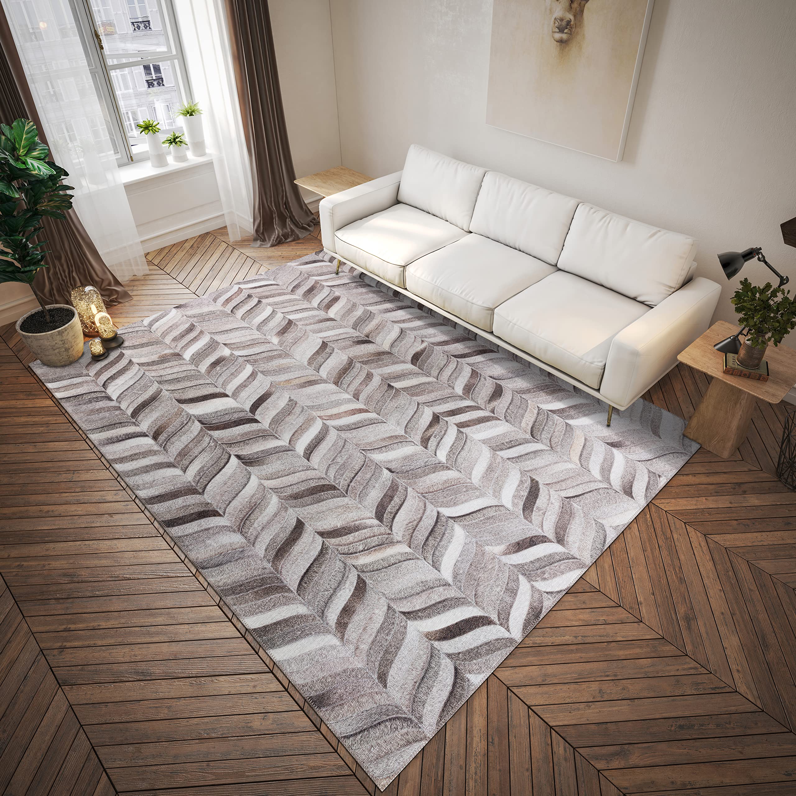 Addison Rugs Laredo Alr41 Gray Washable 10' X 14' Indoor Outdoor Area Rug, Easy Clean, Machine Washable, Non Shedding, Bedroom, Entry, Living Room, Dining Room, Kitchen, Patio Rug