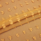 Spring Mustard Yellow Textured Curtains 90 Inch Length 2 Panels For Living Room Bedroom Dining Room Boho Back Tab Rod Pocket Pom Pom Tufted Gold Semi Sheer Curtain 90 Inches Long For Nursery Kids Room