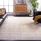 SAFAVIEH Adirondack Collection X-Large Area Rug - 11' x 15', Creme & Gold, Modern Abstract Design, Non-Shedding & Easy Care, Ide