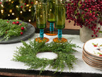 Saro Lifestyle Artificial Cypress Wreath - Set Of 4, 9.5' X 9.5', Green