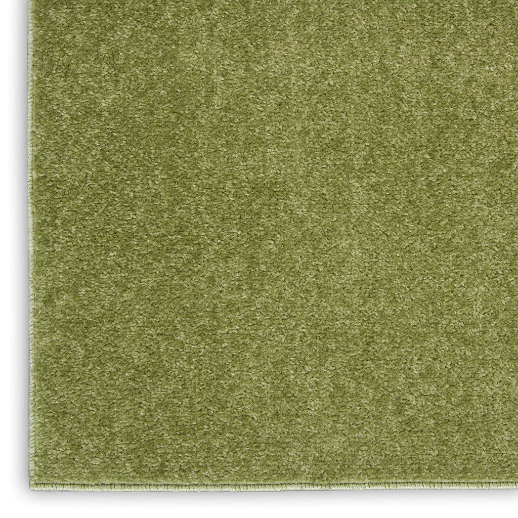 Nourison Essentials Solid Contemporary Green, Runner Area Rug, 2' X 6'