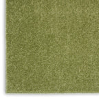 Nourison Essentials Solid Contemporary Green, Runner Area Rug, 2' X 6'