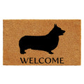 Calloway Mills Az105612436 Pembroke Welsh Corgi Doormat 24' X 36', Natural/Black