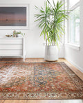 Loloi LAYLA Collection, LAY-05, Ocean/Multi, 7-6 x 9-6, 13 Thick, Area Rug, Soft, Durable, Vintage Inspired, Distressed, Low P