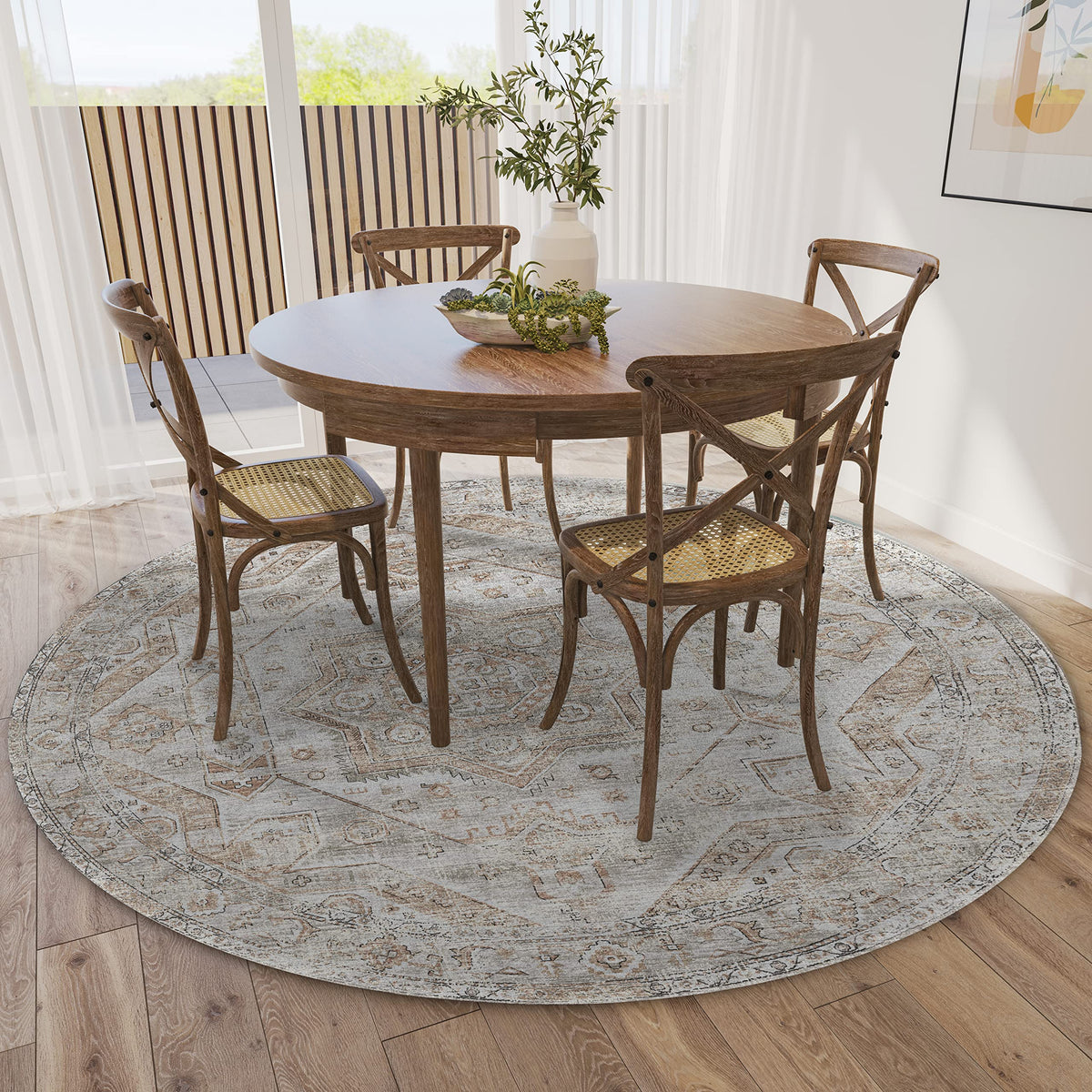 Dalyn Rugs Jericho Jc5 Tin 10' X 10' Rectangle Soft Round Rug, Easy Clean, Non Shedding, Bedroom, Entry, Living Room, Dining Room, Kitchen Rug
