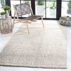 SAFAVIEH Natural Fiber Collection Area Rug - 6' x 9', Bleach & Ivory, Handmade Farmhouse Jute, Ideal for High Traffic Areas in L