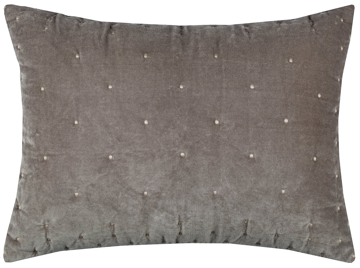 Rizzy Home | BT3046 | King Sham | 20"x36" Gray/Brown/Neutral Geometric