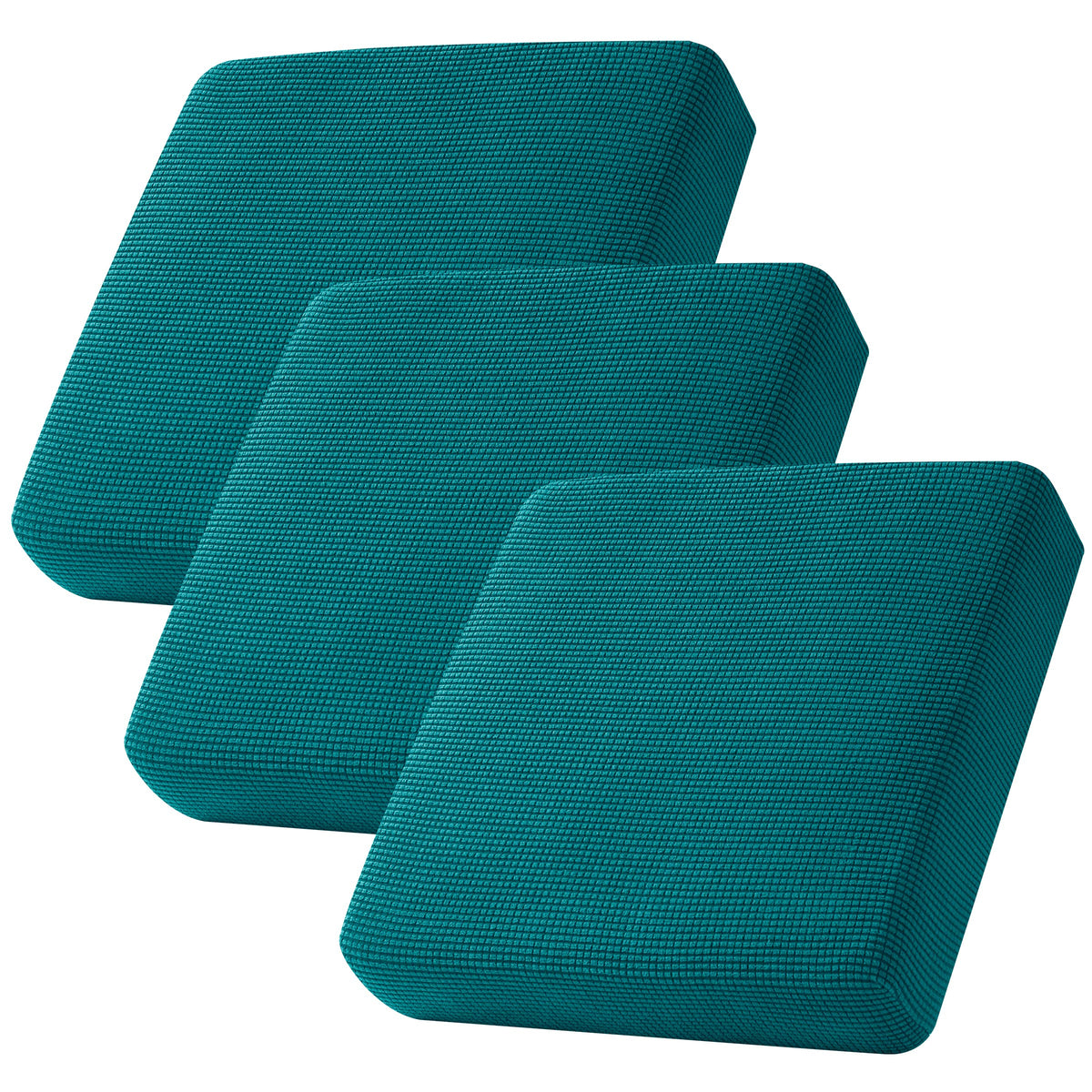 CHUN YI 3PC Stretch Couch Cushion Covers, Individual Sofa Seat Slipcovers Suitable for Armchair Loveseat Sofa with Spandex Jacqu