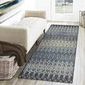 Dalyn Rugs Brisbane Br1 Tribal Trellis Indigo 2'3" X 7'6"