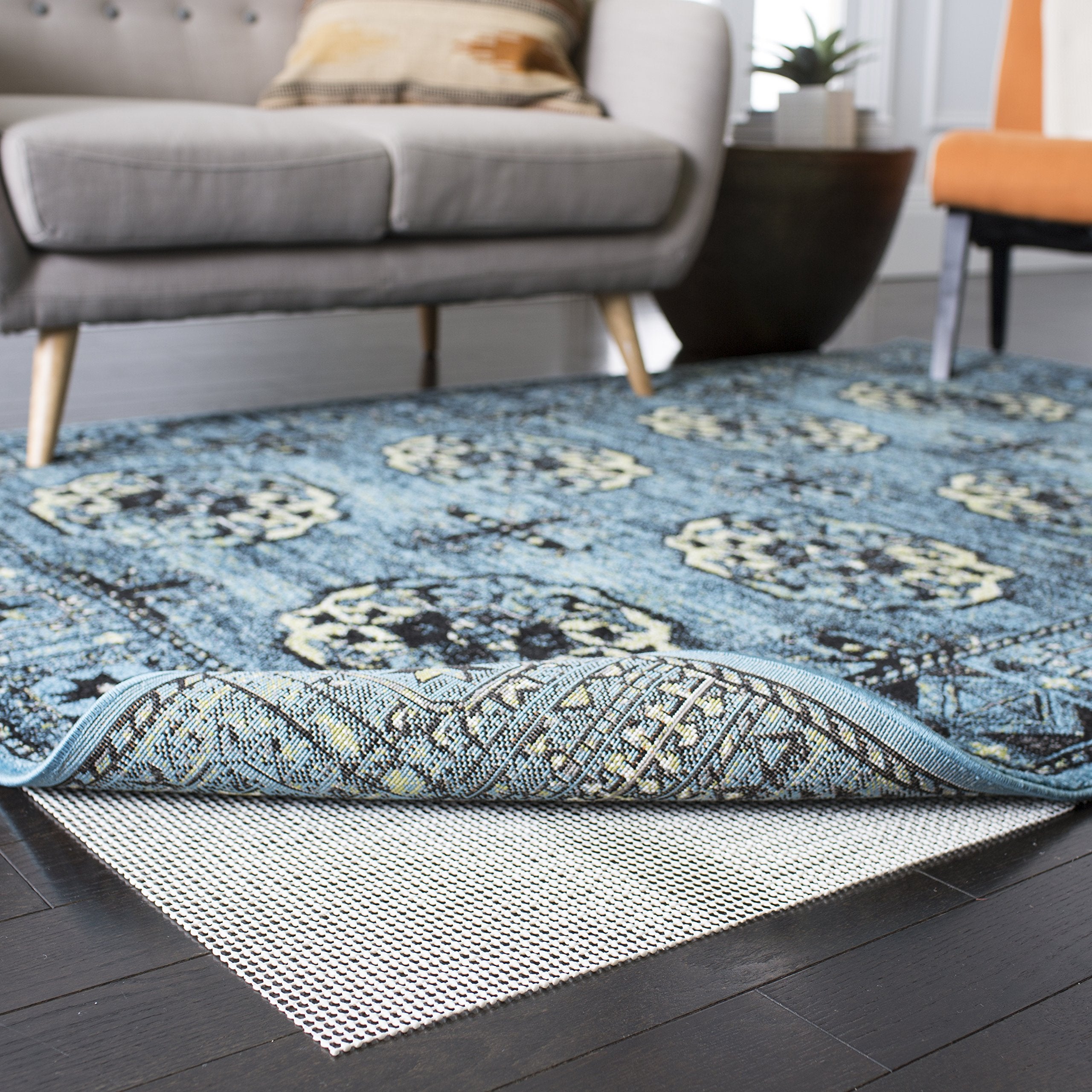 SAFAVIEH Non Slip Anti Skid Grippy Stay in place Rug Pad Under Carpet, Stable on all Hard Floors (22 Runner)