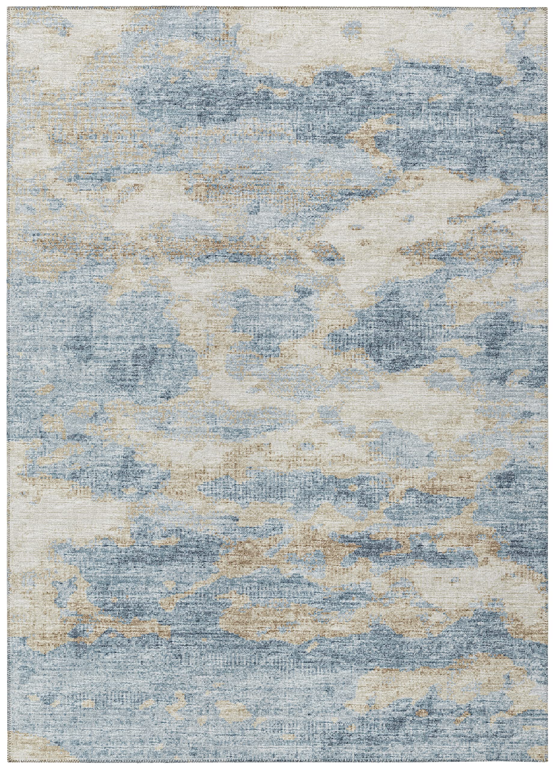 Addison Rugs Indoor/Outdoor Accord Aac36 Blue Washable 10' X 14' Indoor Outdoor Area Rug, Easy Clean, Machine Washable, Non Shedding, Bedroom, Living Room, Dining Room, Kitchen, Patio Rug