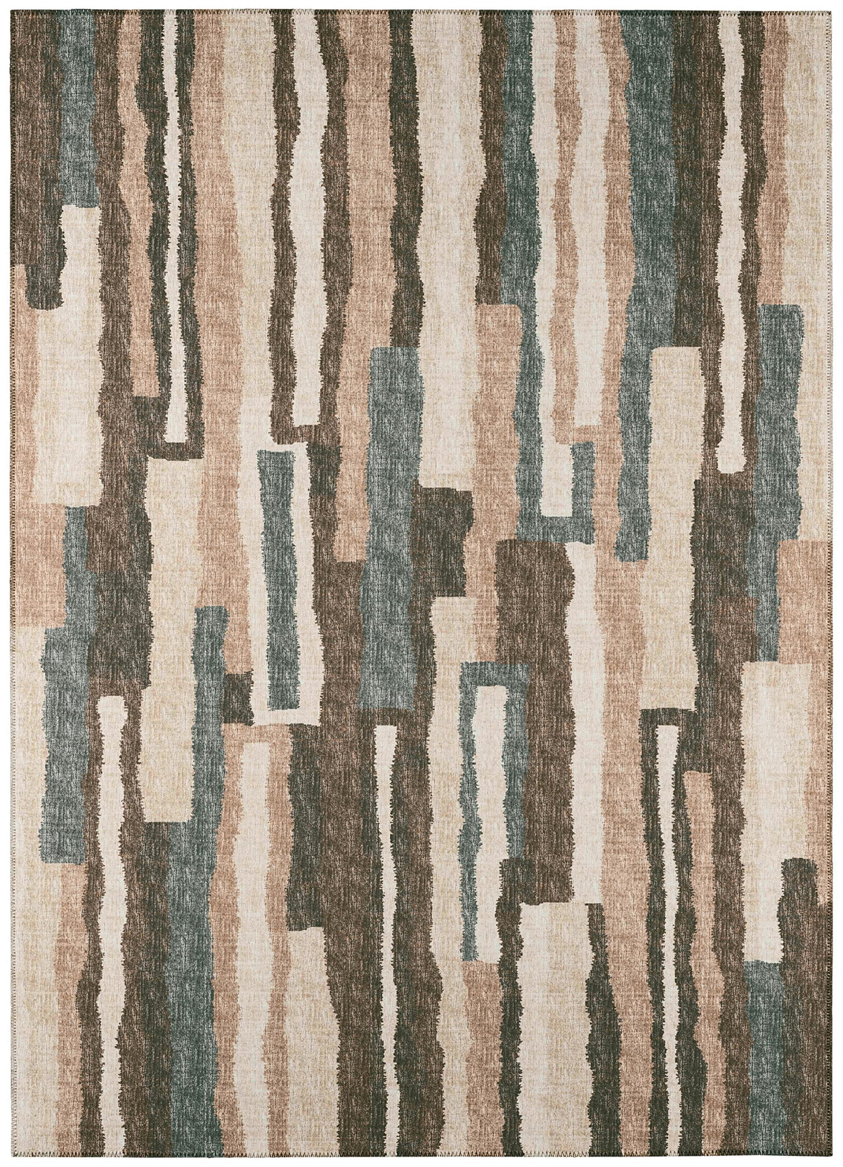 Addison Rugs Bravado Abv37 Earth Washable 9' X 12' Indoor Outdoor Area Rug, Easy Clean, Machine Washable, Non Shedding, Bedroom, Entry, Living Room, Dining Room, Kitchen, Patio Rug
