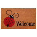 Home And More Calloway Mills 121431729 Ladybug Welcome Doormat 17' X 29', Multicolor