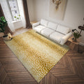 Dalyn Rugs Akina Antelope Animal Print Ak3 Faux Fur Gold 3' X 5'