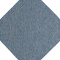 Unique Loom Outdoor Solid Collection Area Rug (5' Octagon Blue/Navy Blue)