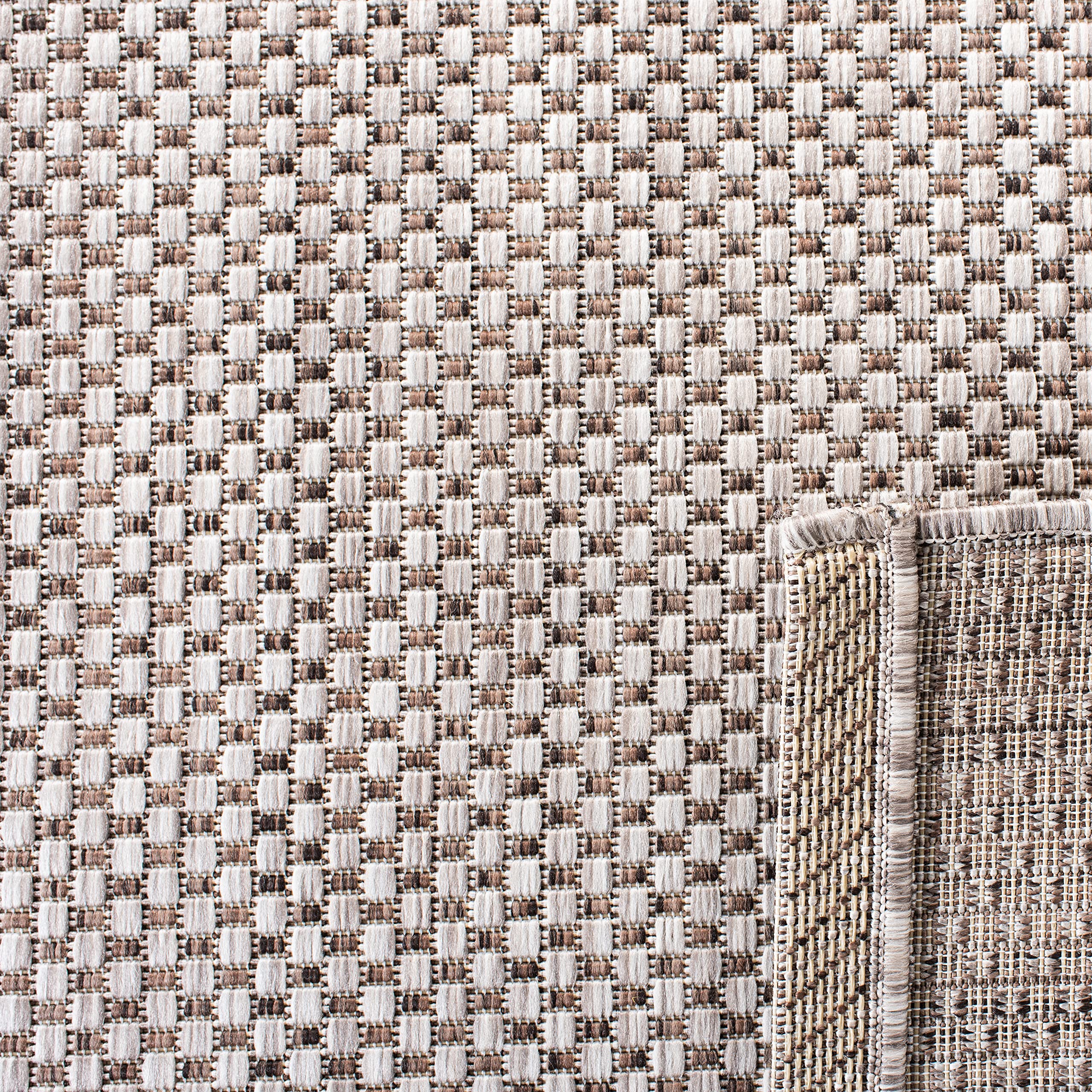Safavieh Courtyard Collection Area Rug - 10' X 14', Natural & Cream, Non-Shedding & Easy Care, Indoor/Outdoor & Washable-Ideal For Patio, Backyard, Mudroom (Cy8521-36312)