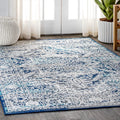 JONATHAN Y MDP100B-8 Modern Vintage Medallion Indoor Area -Rug Country Floral Easy -Cleaning Bedroom Kitchen Living Room, 8 X 10
