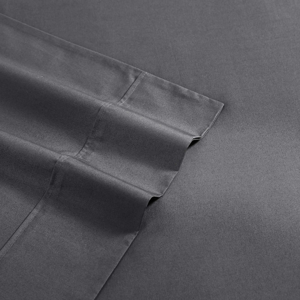 Nautica - Queen Sheet Set, Cotton Percale Bedding Set, Crisp & Cool, Lightweight & Breathable (Whale Grey, Queen)