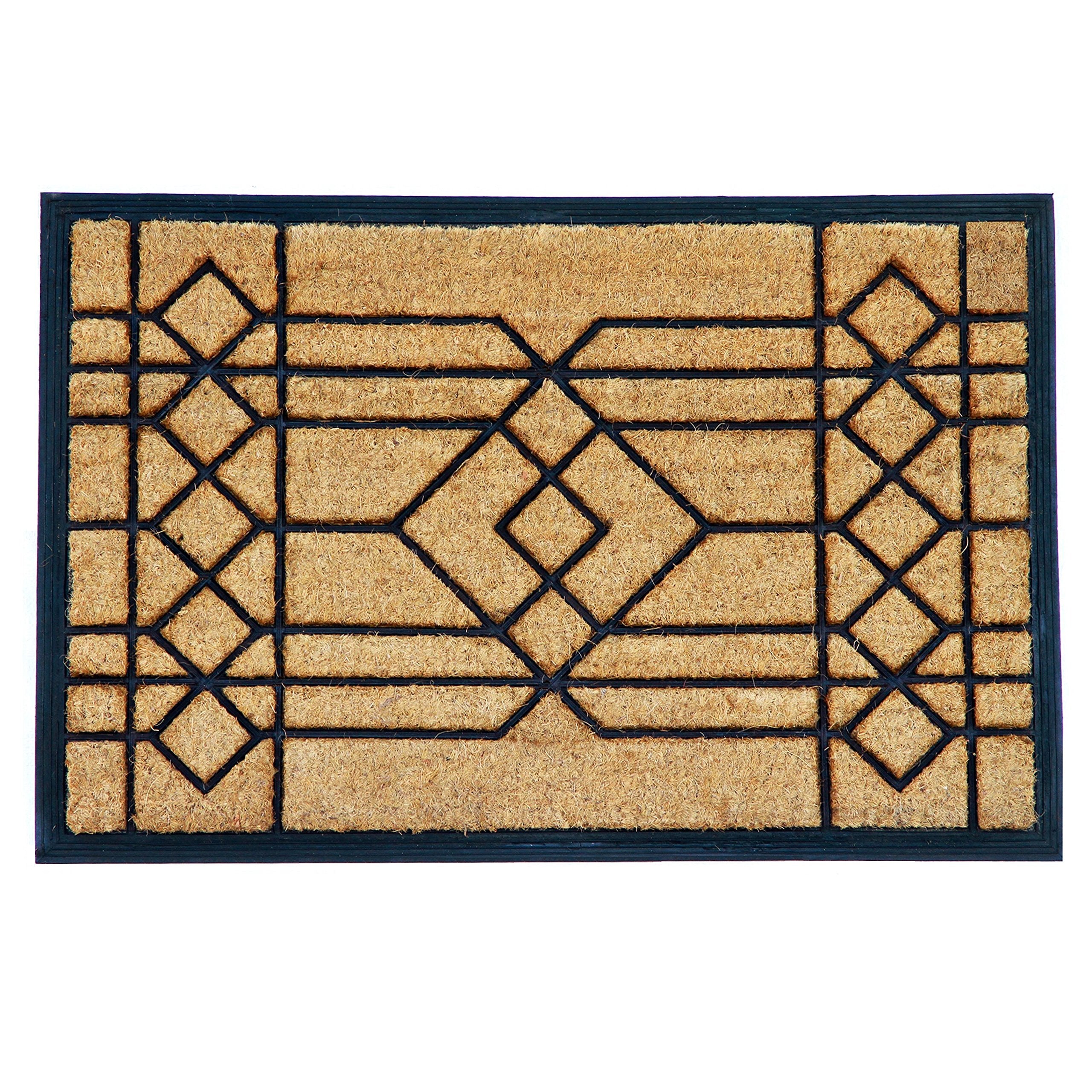 Calloway Mills 153502436 Windgate Doormat, 24 X 36, Naturalblack