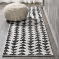 JONATHAN Y MOH206A-214 Aisha Moroccan Triangle Geometric Runner Rug, Bohemian, Minimalistic for Bedroom, Kitchen, Living Room, E