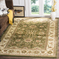 SAFAVIEH Lyndhurst Collection Area Rug - 33 Square, Sage & Ivory, Traditional Oriental Design, Non-Shedding & Easy Care, Ideal 