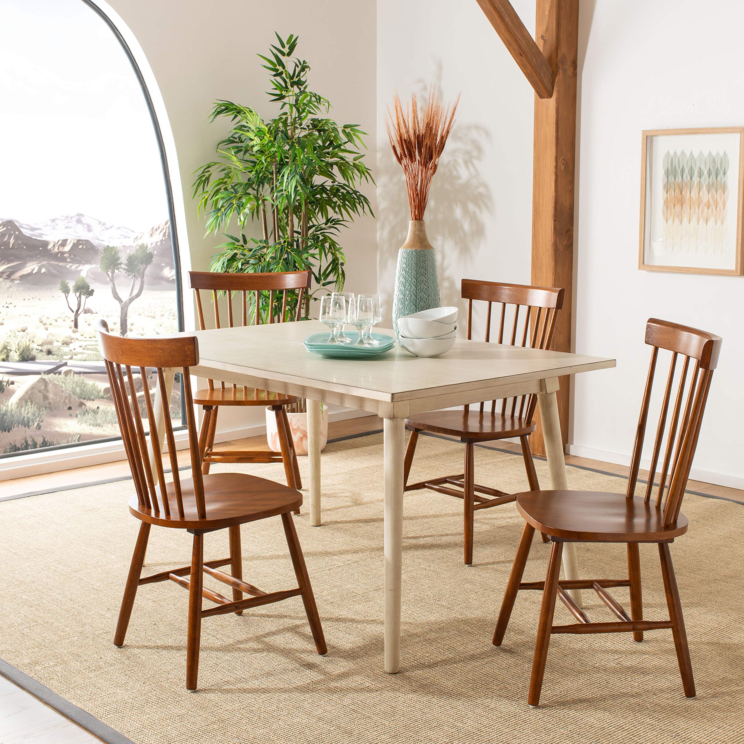 Safavieh Parker Parkse Side Chair, 0, Dark Oak