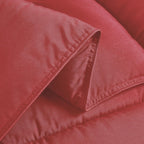Chezmoi Collection Mineral Red Down Alternative Comforter Queen - 3-Piece Lightweight Comforter Set - All Seasons Microfiber Com