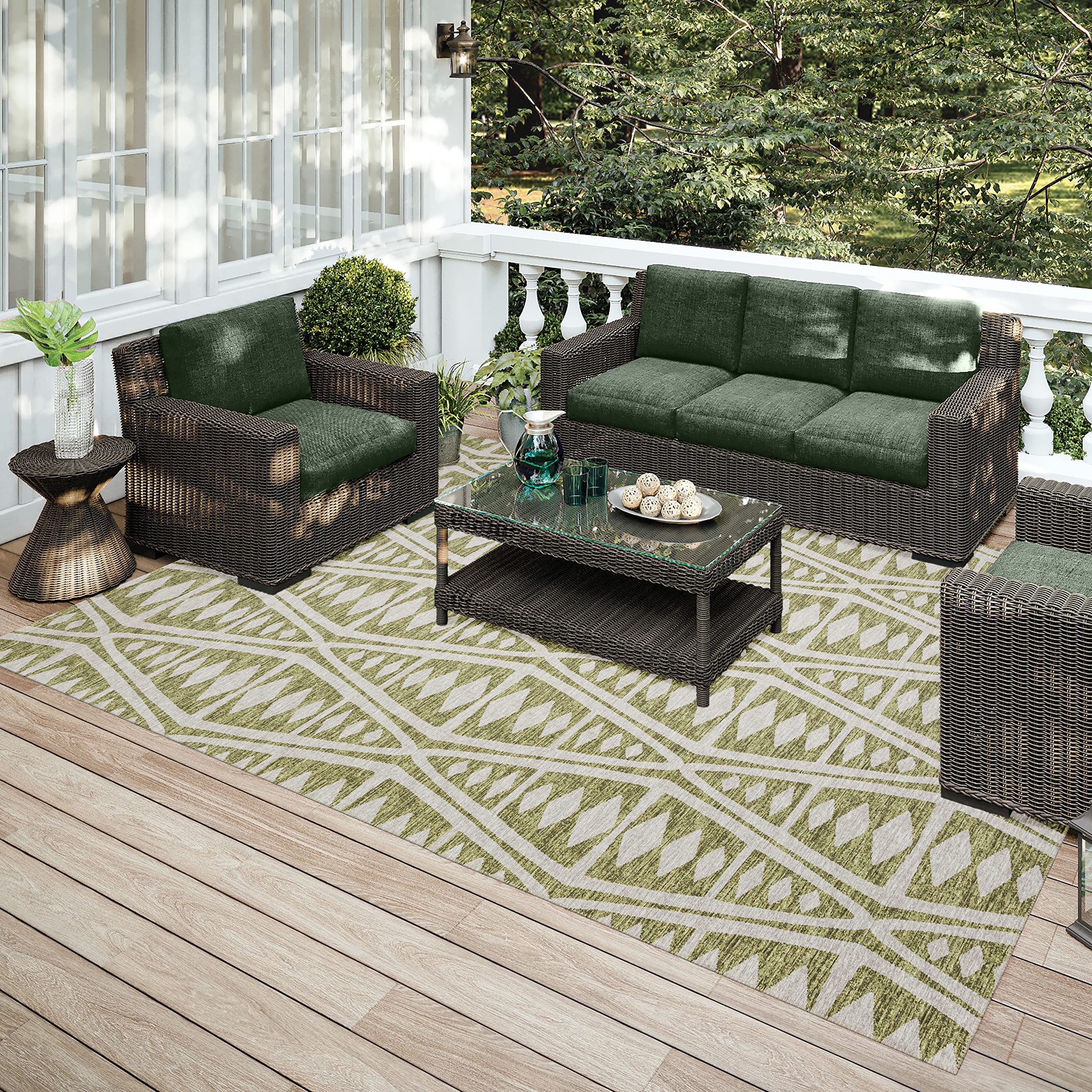 Addison Rugs Yuma Ayu36 Olive 10' X 14'